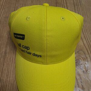 No Name "ball cap for bad hair days" snapback hat (NEW)